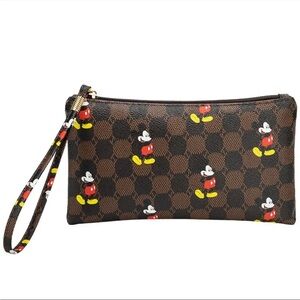 Cute designer look Mickey Mouse wristlet